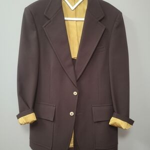 Elegant Men's Blazer with Yellow Lining